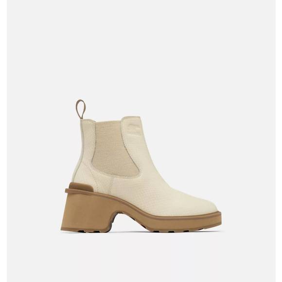 Sorel Cream and Tan Heeled Boots - Picture 2 of 13